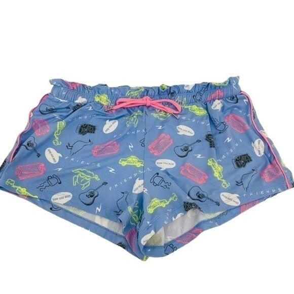 Friends TV Relaxed Fit Pajama Shorts Lounge Womens Medium - Picture 1 of 8